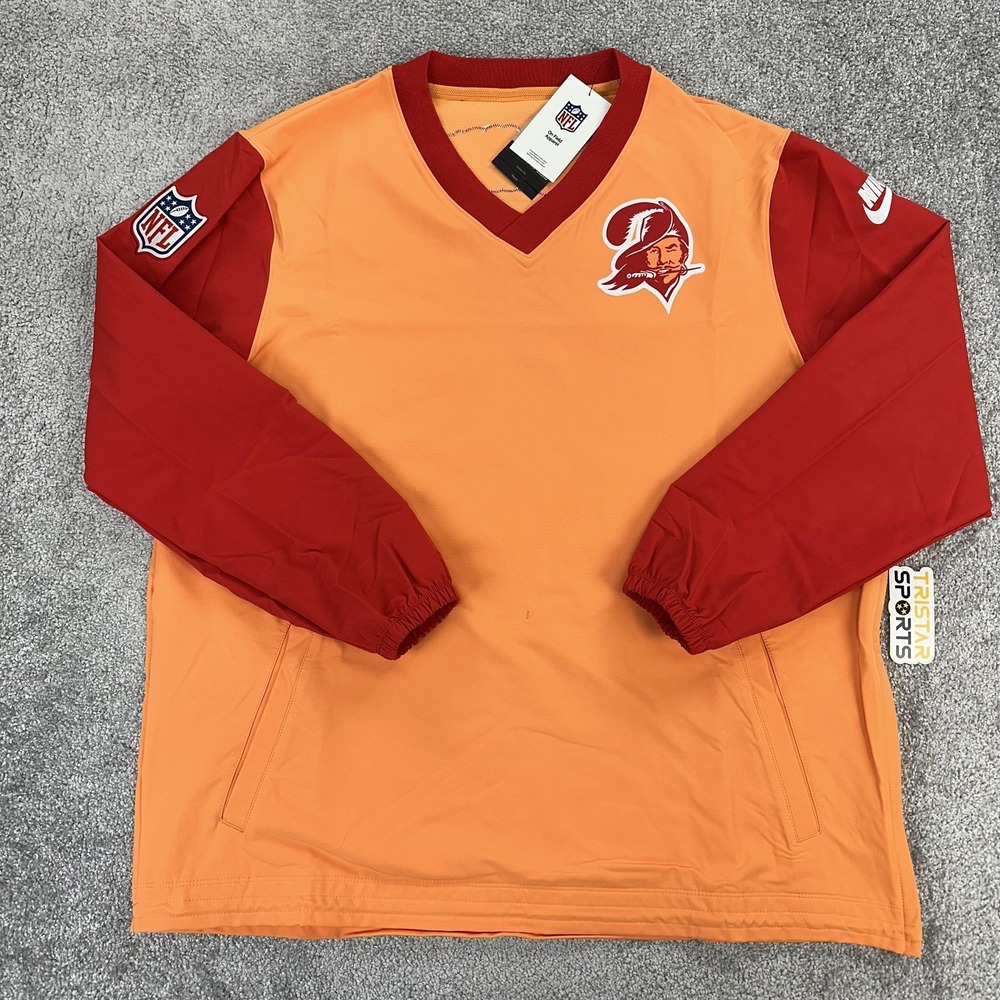 Tampa Bay Buccaneers Pullover Jacket Mens XL Orange Creamsicle NFL Football Nike